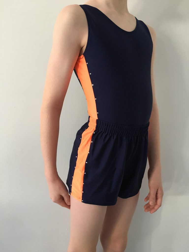 Boys Competition (Mini stars) Leotard & Shorts Harefield Gymnastics Academy